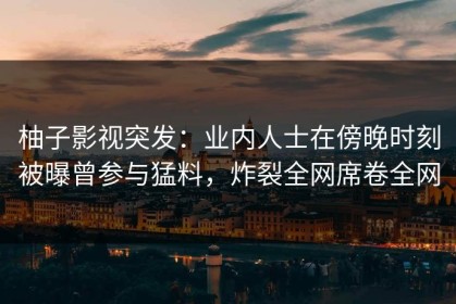 柚子影视突发：业内人士在傍晚时刻被曝曾参与猛料，炸裂全网席卷全网